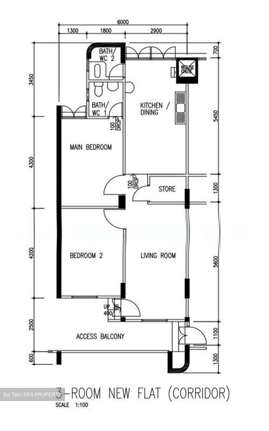 Blk 317 Hougang Avenue 7 (Hougang), HDB 3 Rooms #518919141
